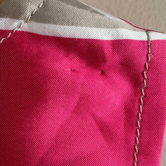 ST. JOHN Silk Striped V Neck Sleeveless Dress Size 6 New $895 - Picture 4 of 6